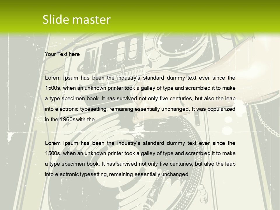 Industry Rock Instrument PowerPoint Template