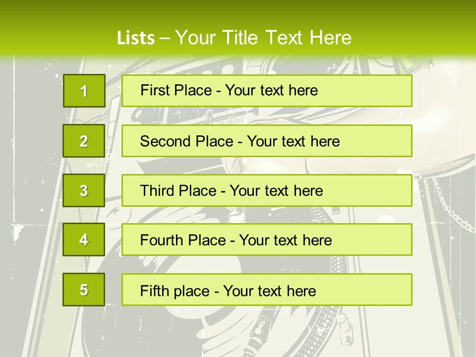 Industry Rock Instrument PowerPoint Template