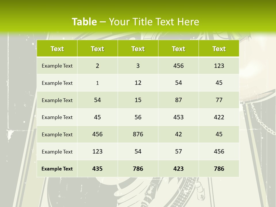 Industry Rock Instrument PowerPoint Template