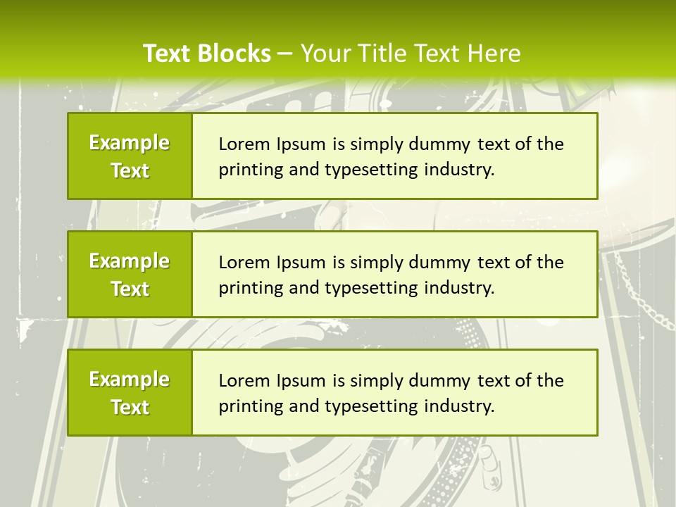 Industry Rock Instrument PowerPoint Template