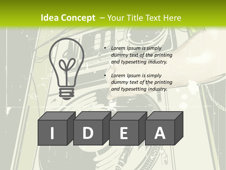 Industry Rock Instrument PowerPoint Template