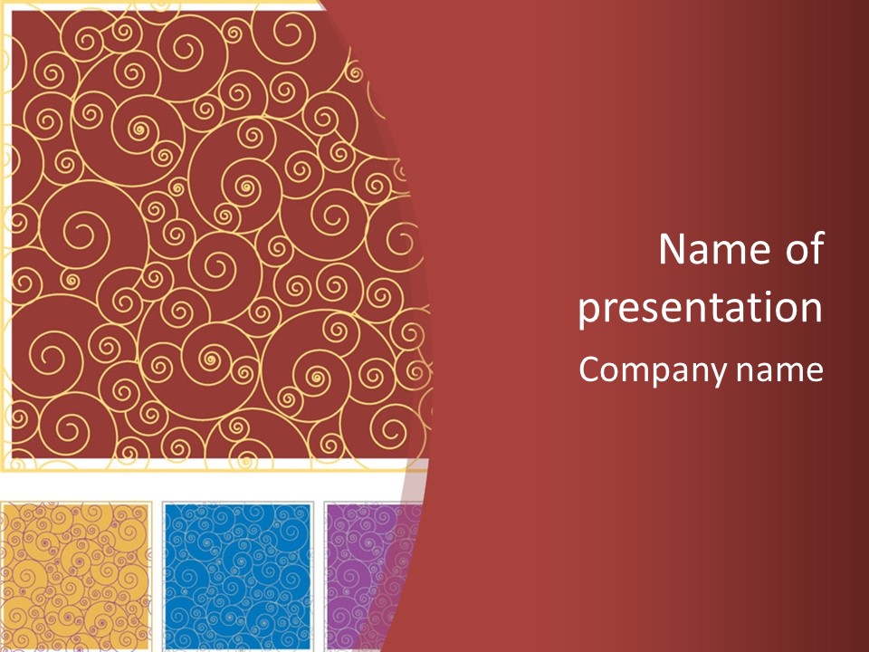 Texture Festive Decoration PowerPoint Template