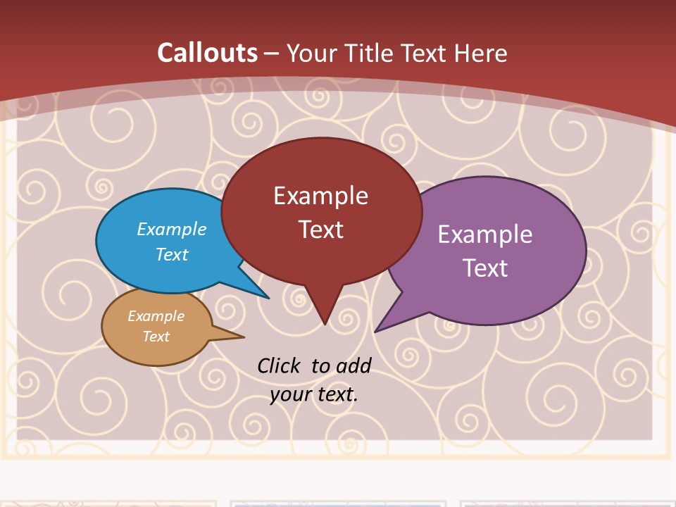 Texture Festive Decoration PowerPoint Template