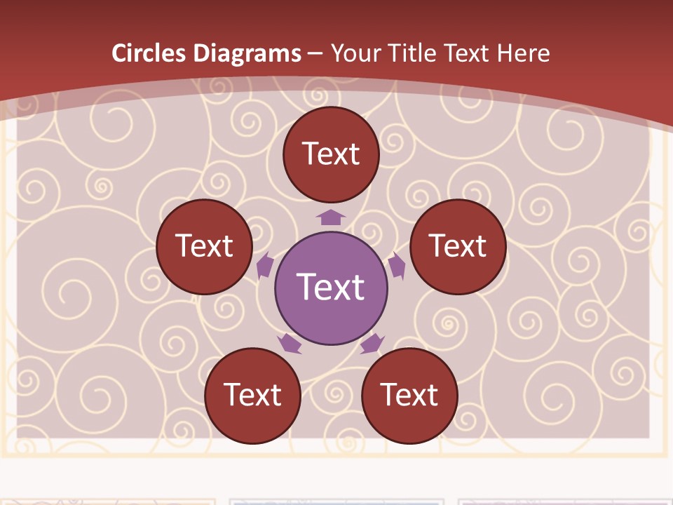 Texture Festive Decoration PowerPoint Template