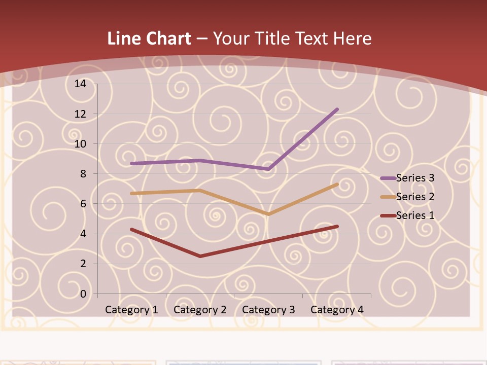 Texture Festive Decoration PowerPoint Template