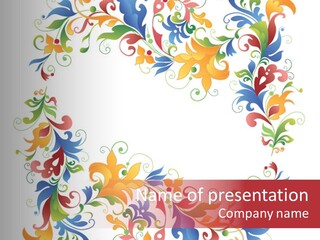 A Colorful Floral Powerpoint Presentation PowerPoint Template