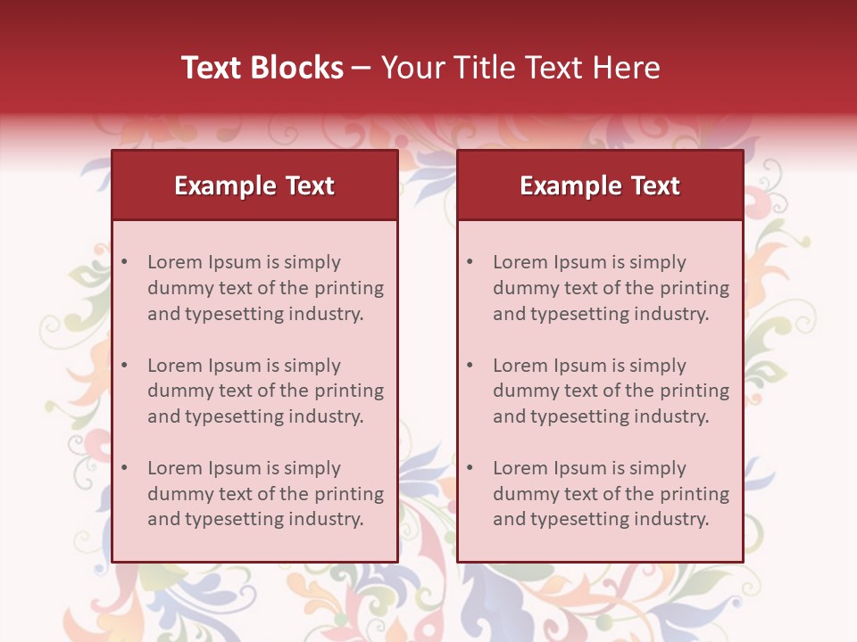 A Colorful Floral Powerpoint Presentation PowerPoint Template