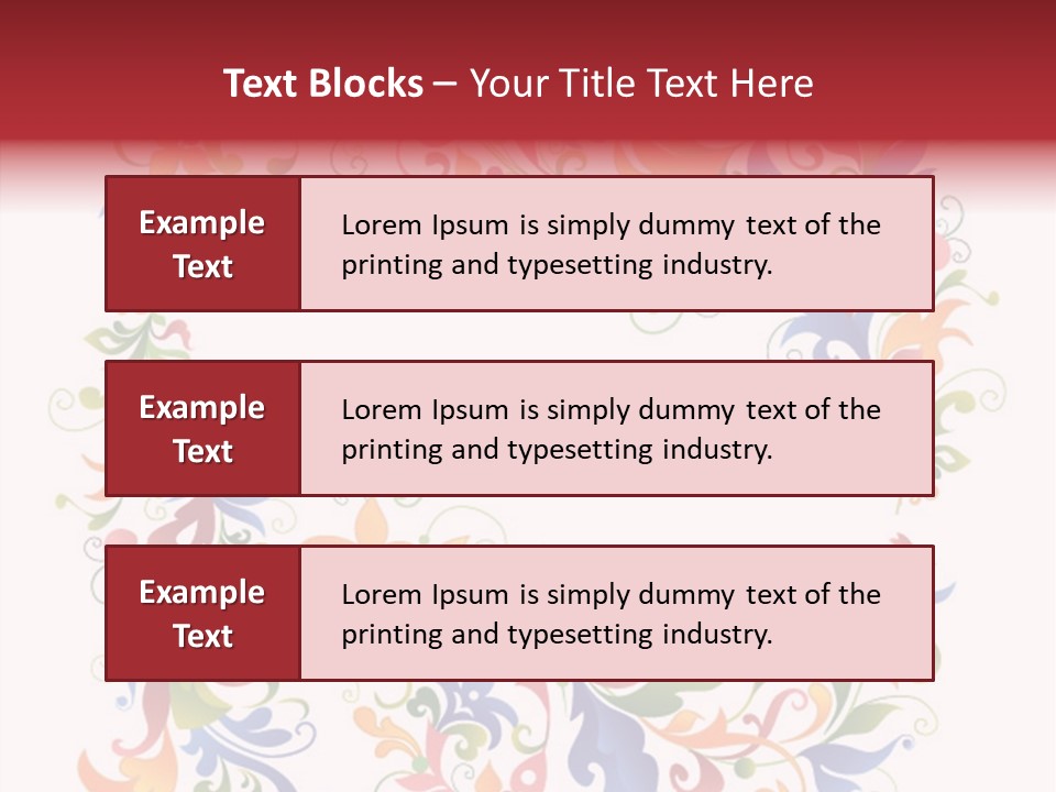 A Colorful Floral Powerpoint Presentation PowerPoint Template