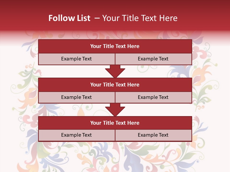 A Colorful Floral Powerpoint Presentation PowerPoint Template