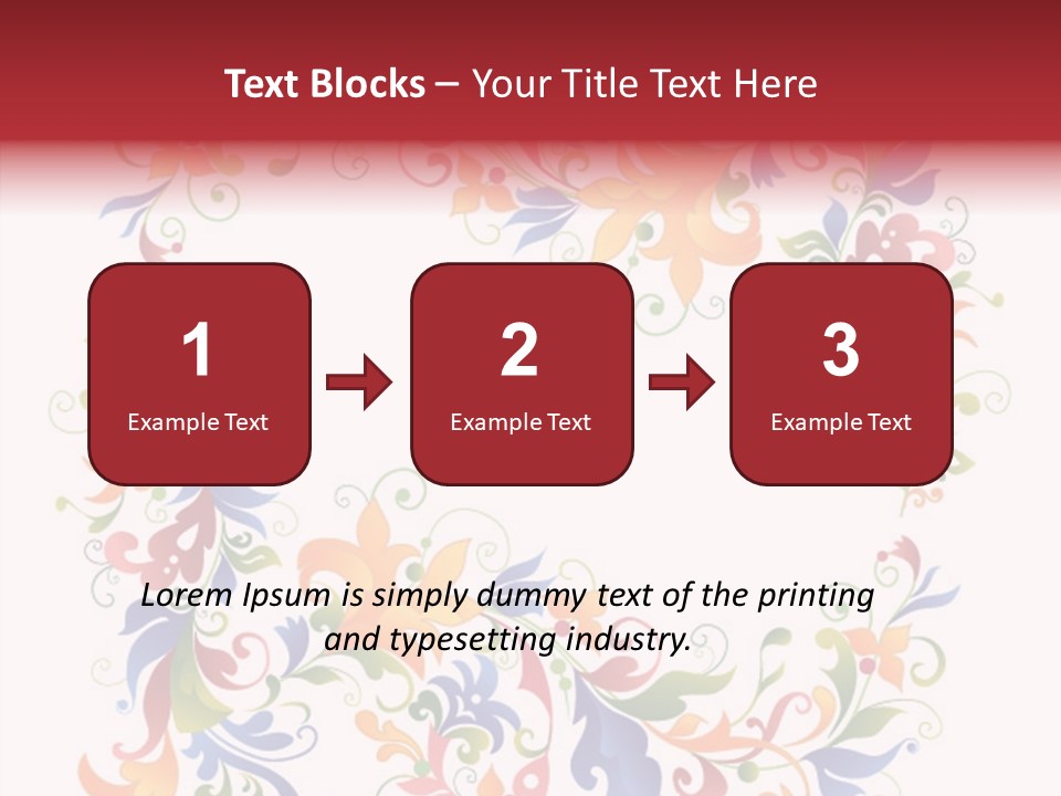 A Colorful Floral Powerpoint Presentation PowerPoint Template