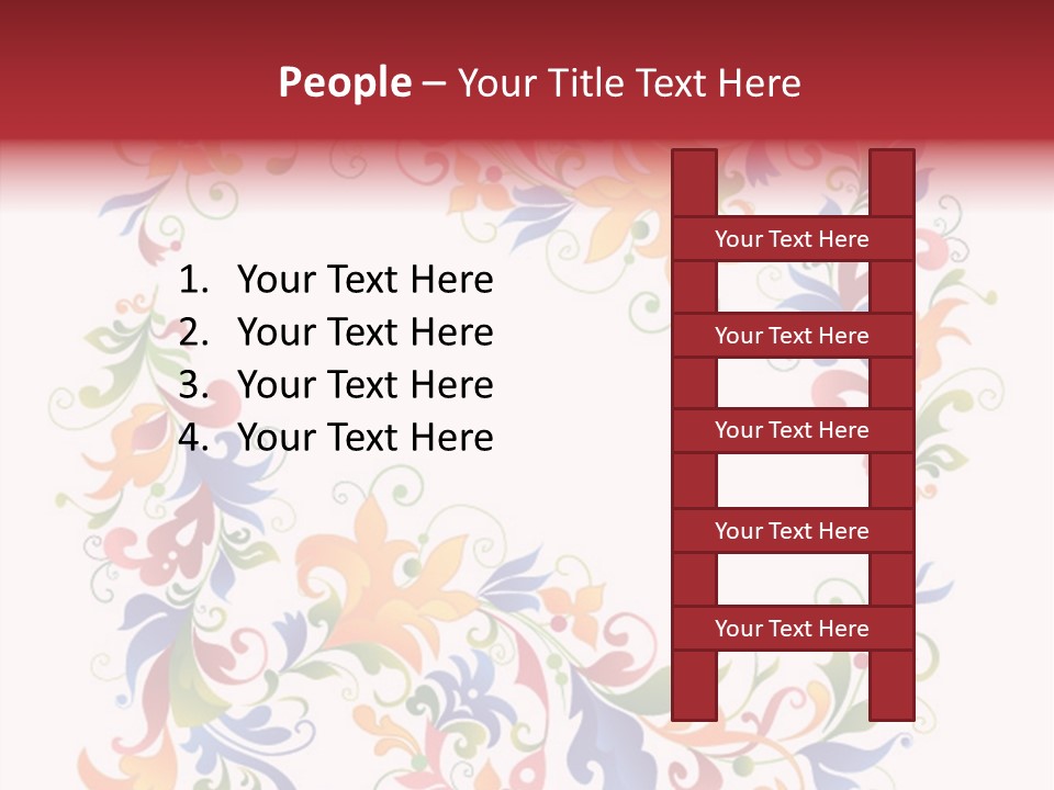 A Colorful Floral Powerpoint Presentation PowerPoint Template