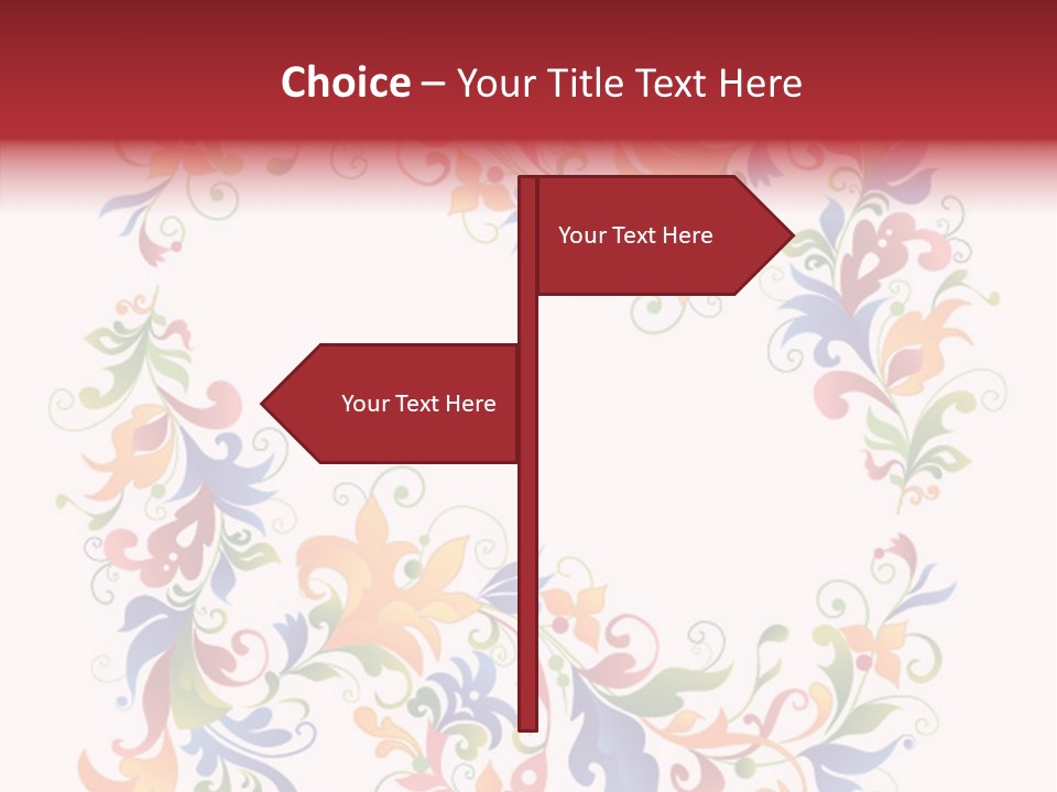 A Colorful Floral Powerpoint Presentation PowerPoint Template