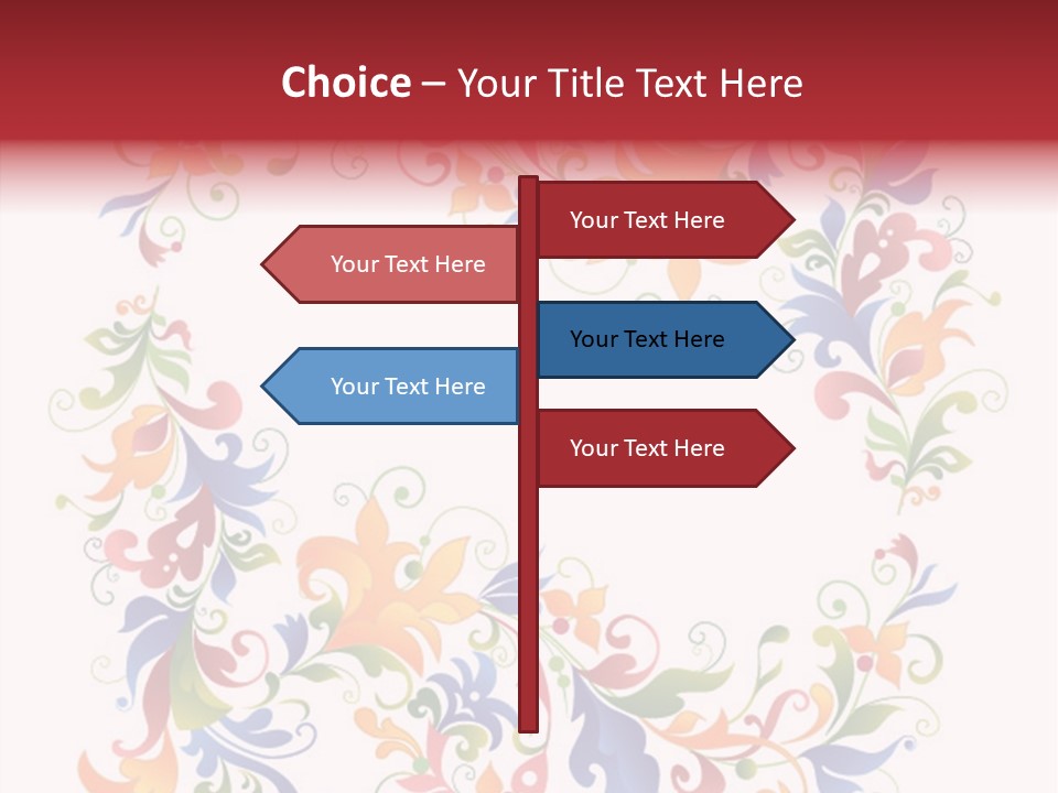 A Colorful Floral Powerpoint Presentation PowerPoint Template