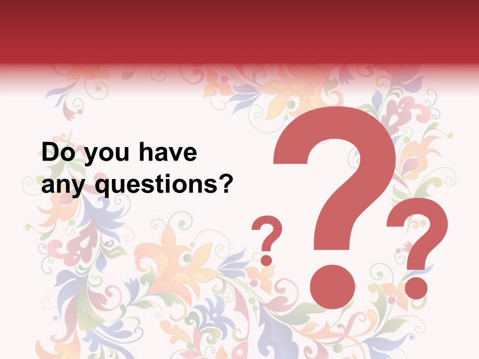 A Colorful Floral Powerpoint Presentation PowerPoint Template