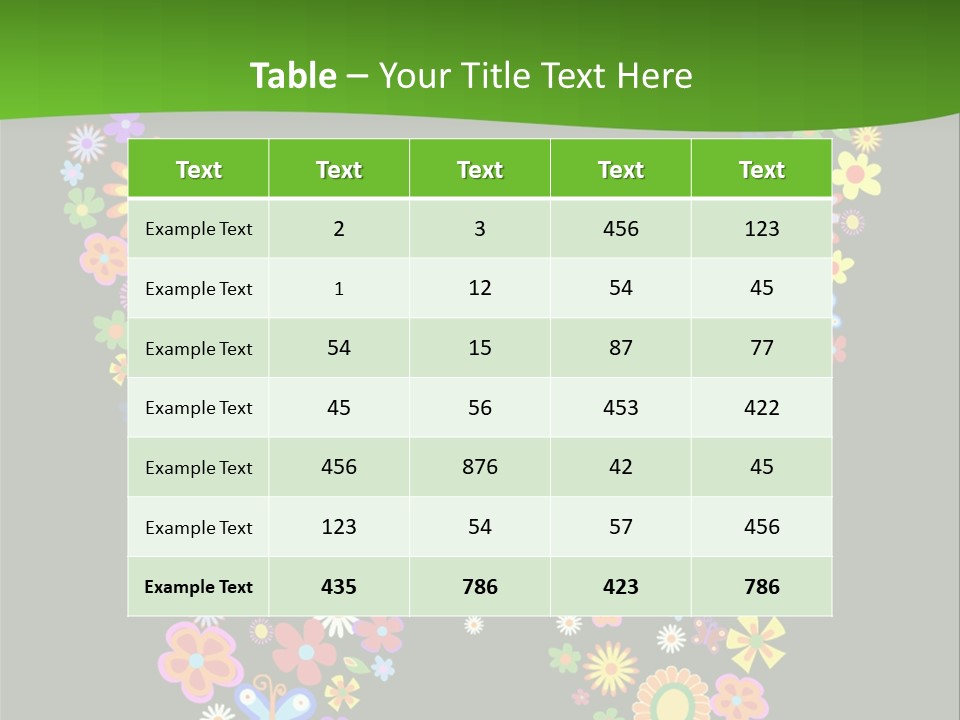 A Colorful Butterfly Made Up Of Flowers On A Black Background PowerPoint Template