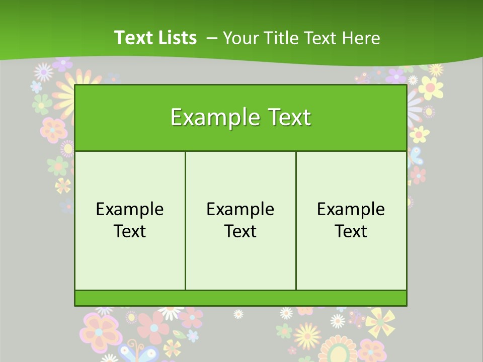 A Colorful Butterfly Made Up Of Flowers On A Black Background PowerPoint Template