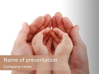 Connection Hand Support PowerPoint Template