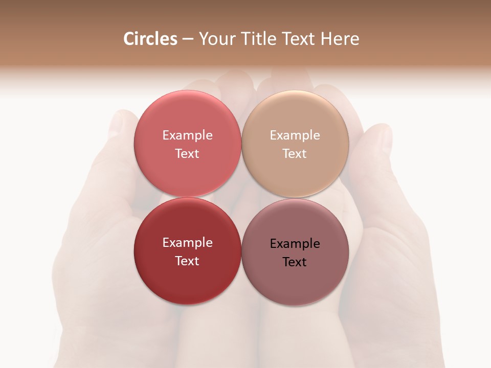 Connection Hand Support PowerPoint Template