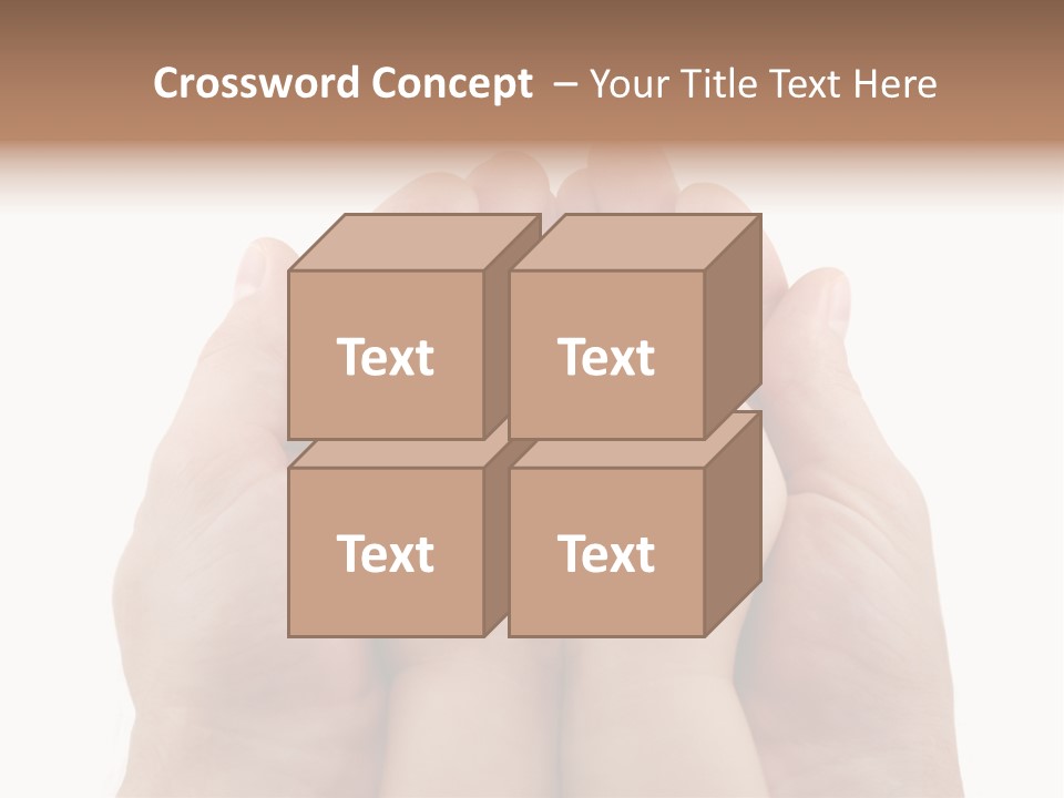 Connection Hand Support PowerPoint Template