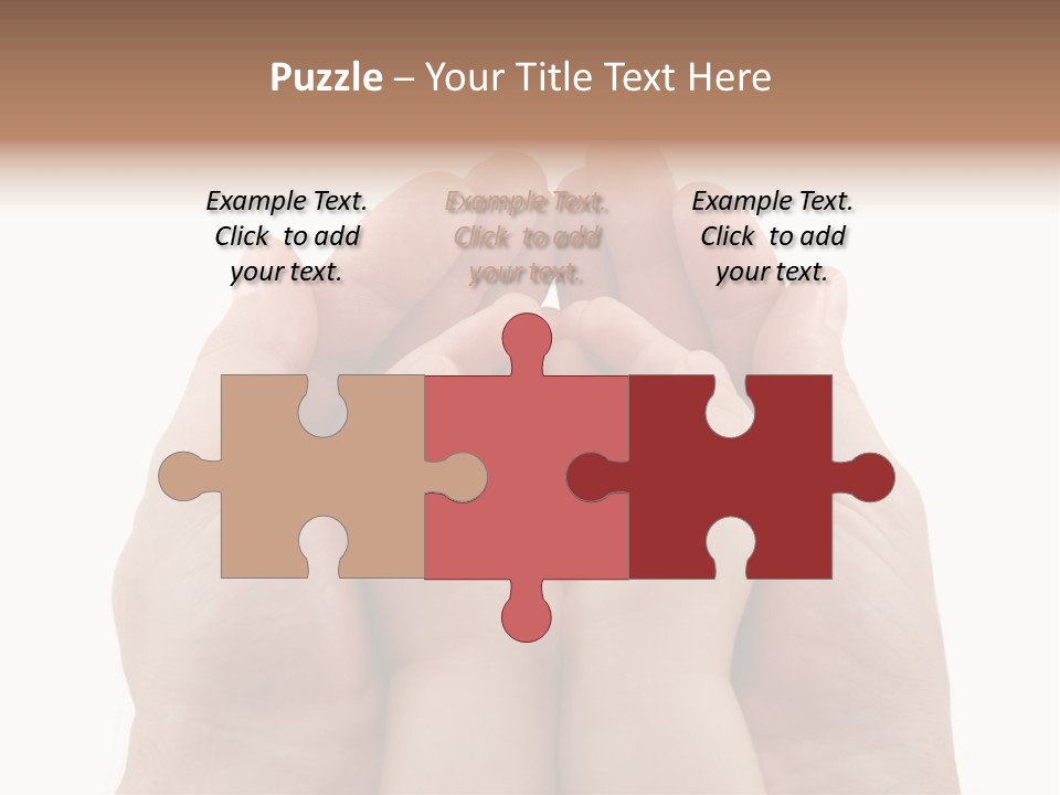 Connection Hand Support PowerPoint Template