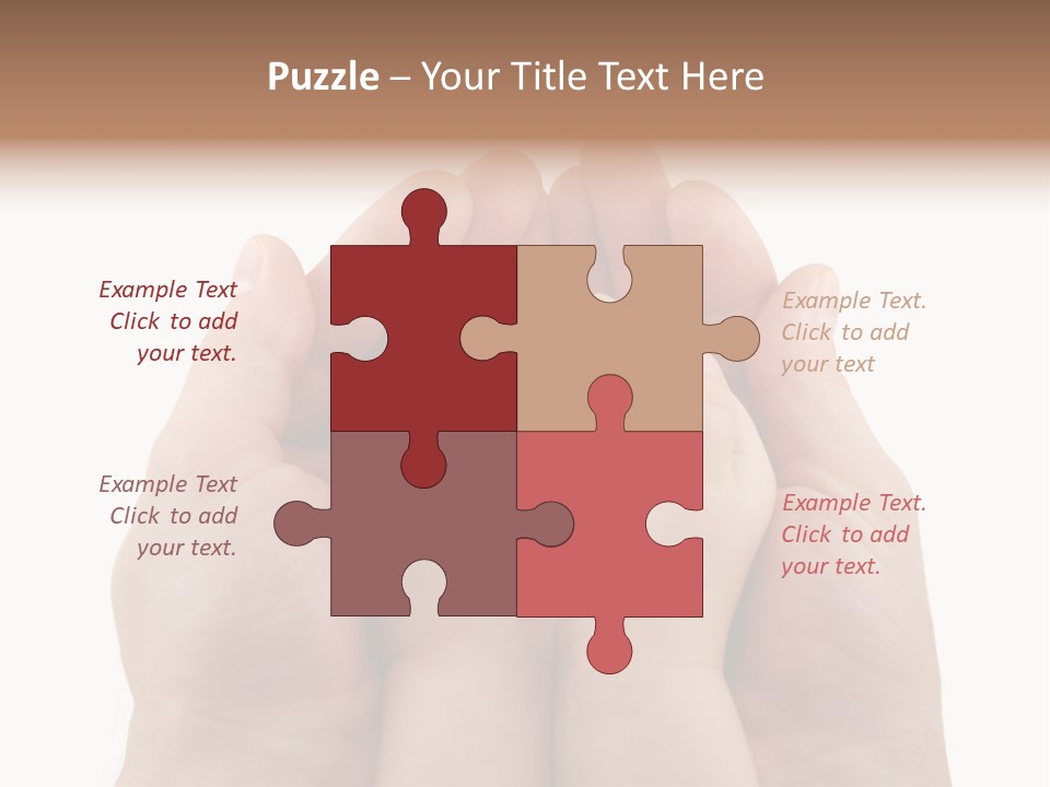 Connection Hand Support PowerPoint Template