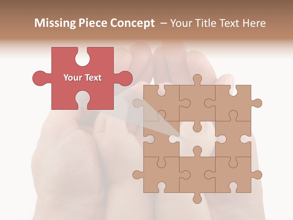 Connection Hand Support PowerPoint Template