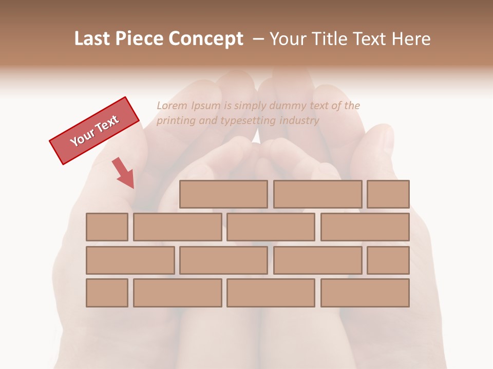 Connection Hand Support PowerPoint Template