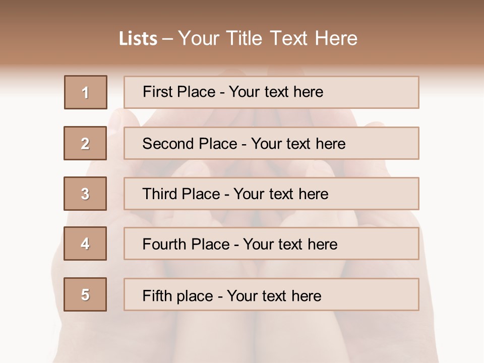 Connection Hand Support PowerPoint Template