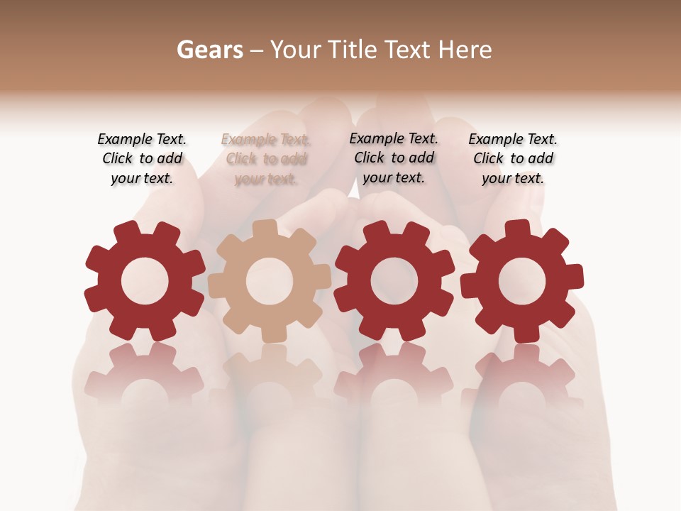 Connection Hand Support PowerPoint Template