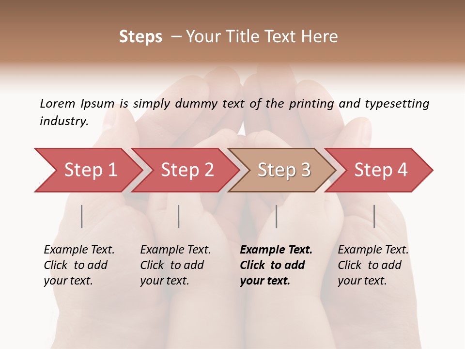 Connection Hand Support PowerPoint Template