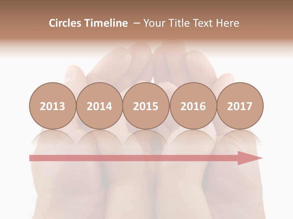 Connection Hand Support PowerPoint Template