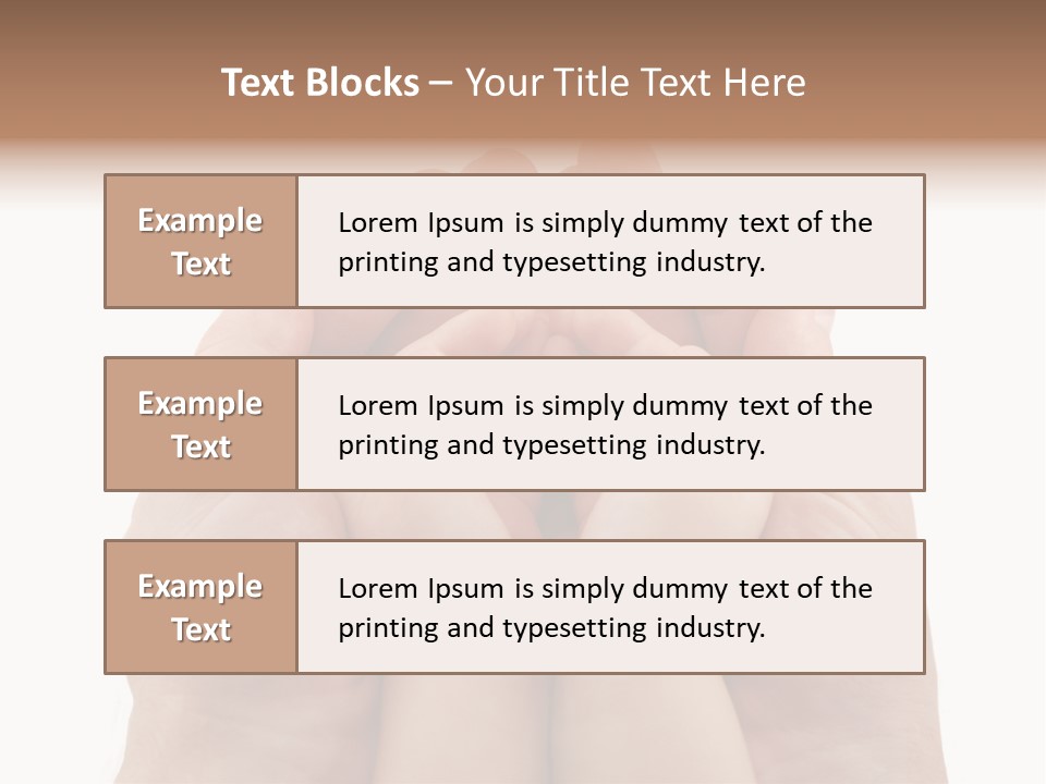 Connection Hand Support PowerPoint Template