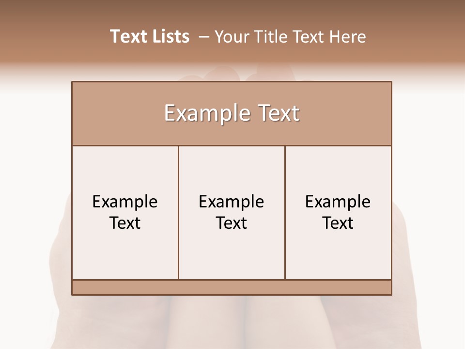 Connection Hand Support PowerPoint Template