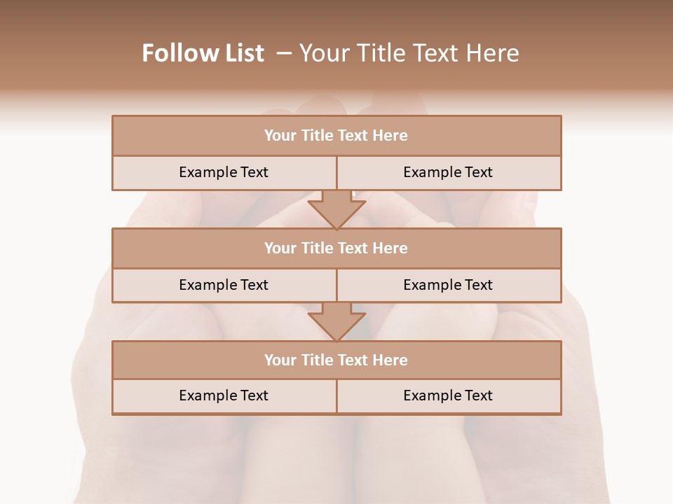 Connection Hand Support PowerPoint Template