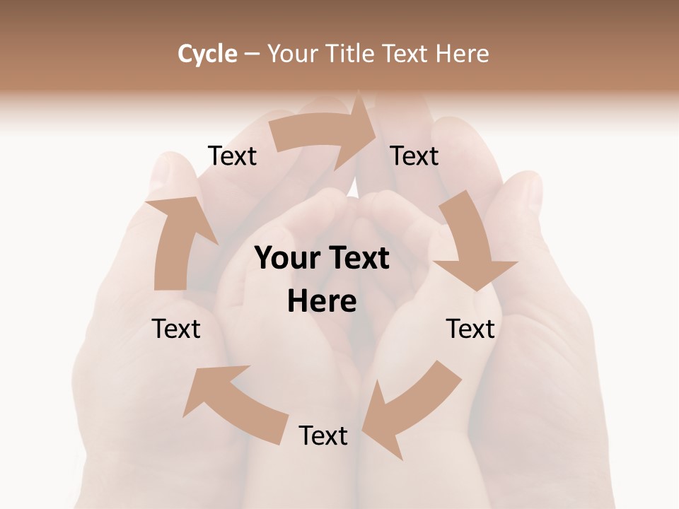 Connection Hand Support PowerPoint Template