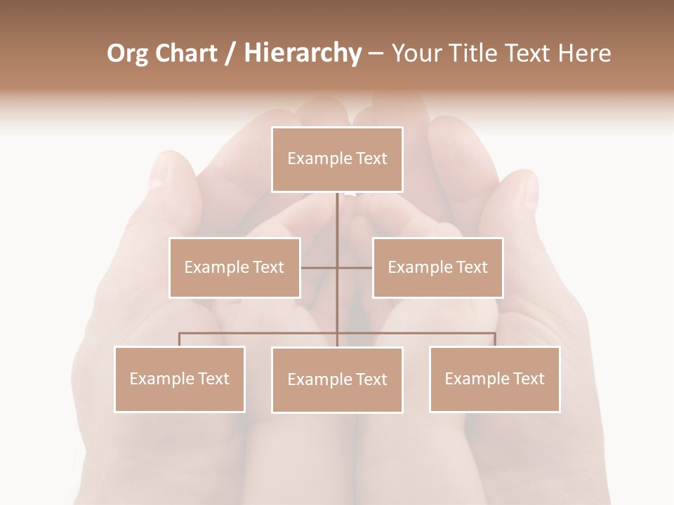 Connection Hand Support PowerPoint Template