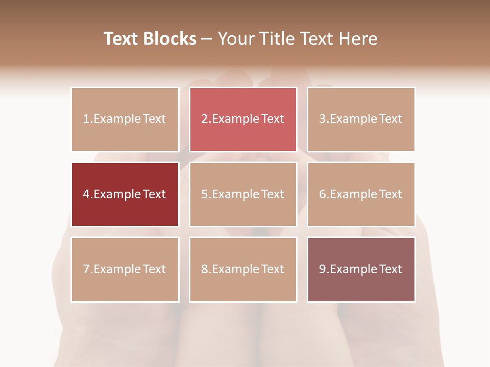 Connection Hand Support PowerPoint Template