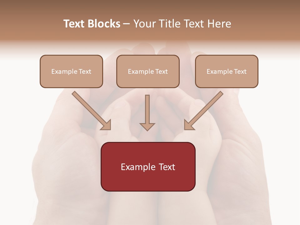 Connection Hand Support PowerPoint Template