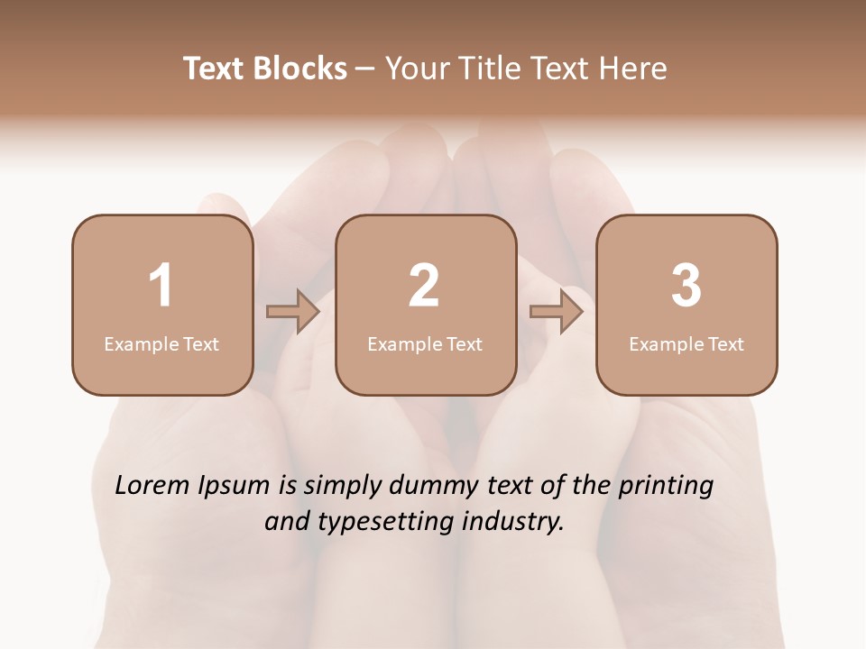 Connection Hand Support PowerPoint Template