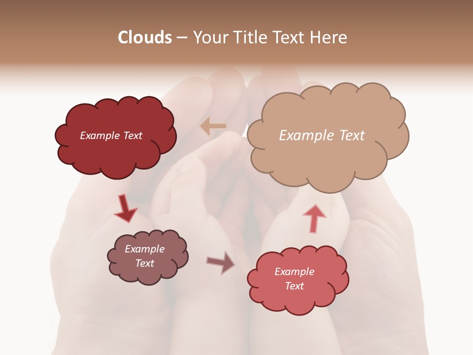 Connection Hand Support PowerPoint Template