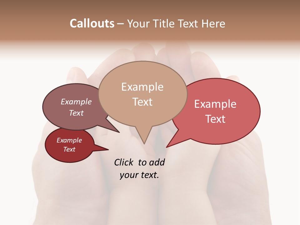Connection Hand Support PowerPoint Template