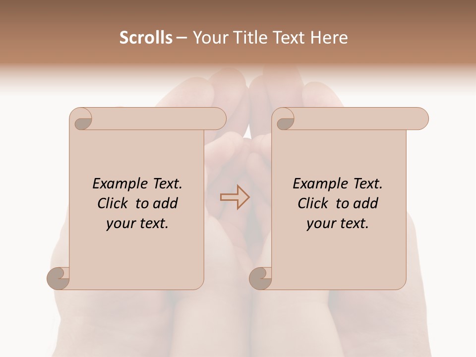 Connection Hand Support PowerPoint Template