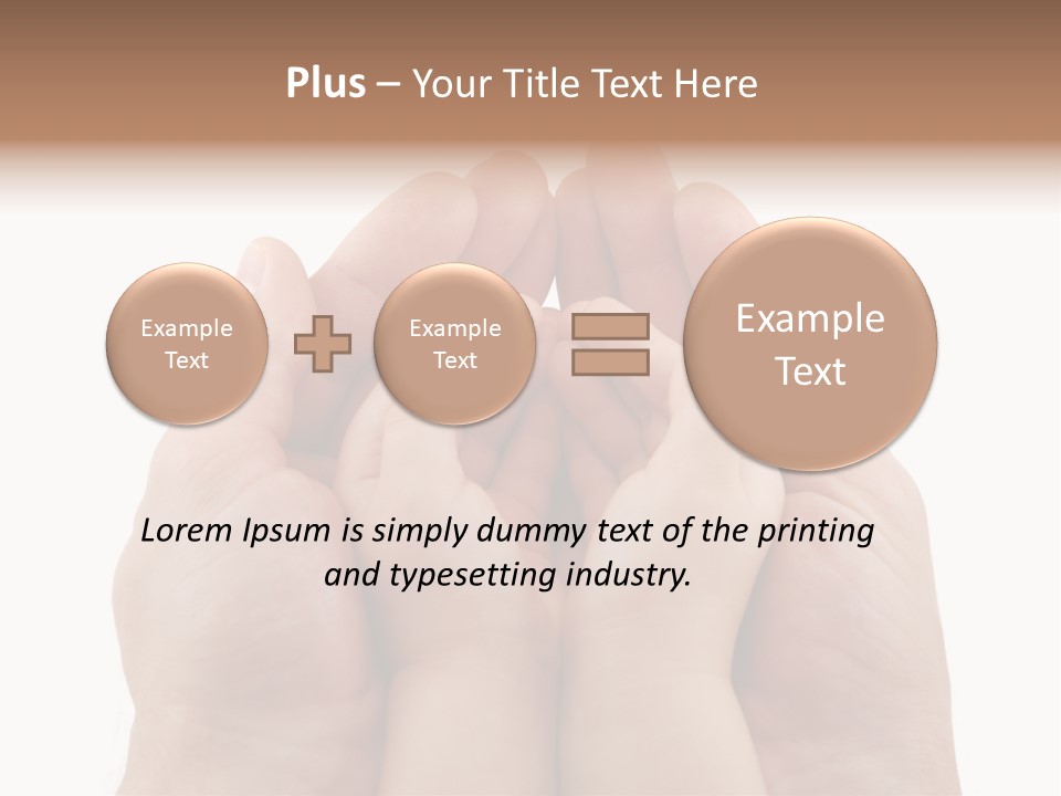 Connection Hand Support PowerPoint Template