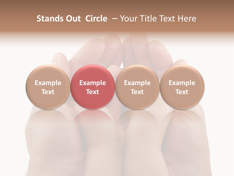 Connection Hand Support PowerPoint Template