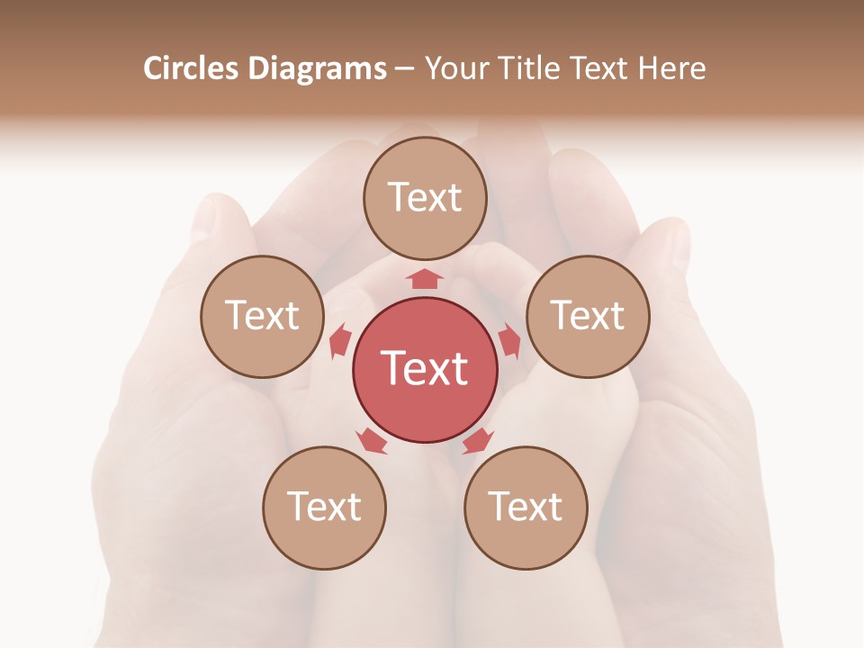 Connection Hand Support PowerPoint Template