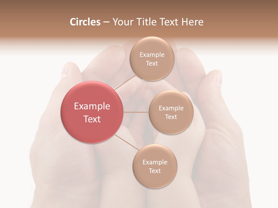 Connection Hand Support PowerPoint Template