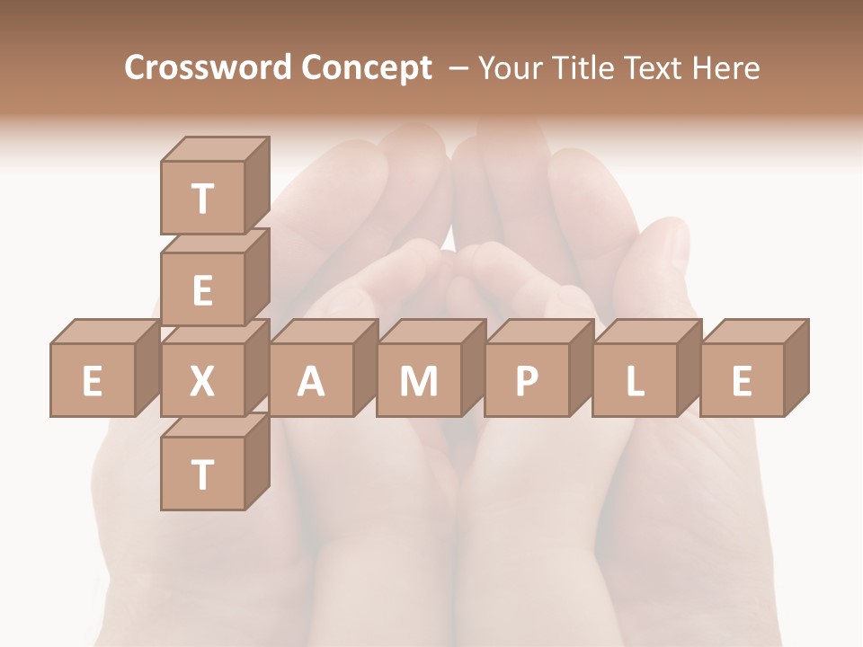 Connection Hand Support PowerPoint Template
