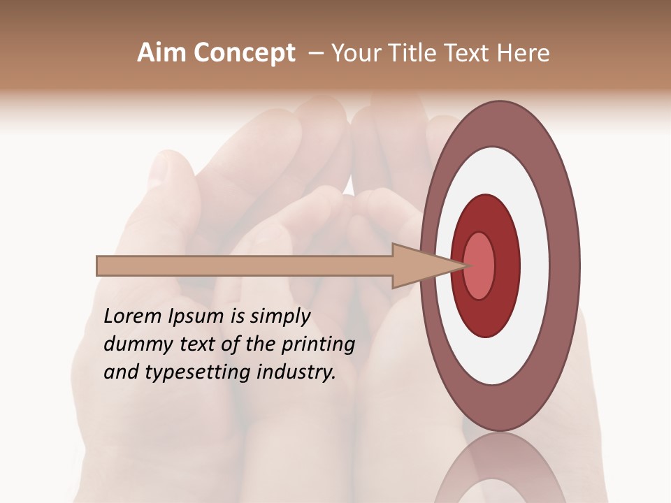Connection Hand Support PowerPoint Template