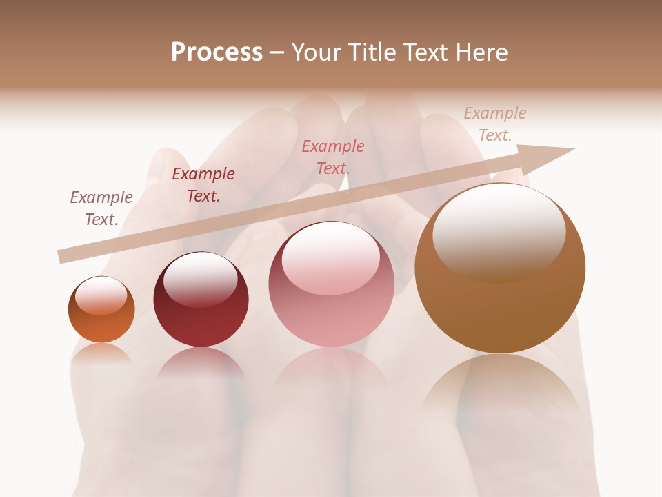 Connection Hand Support PowerPoint Template