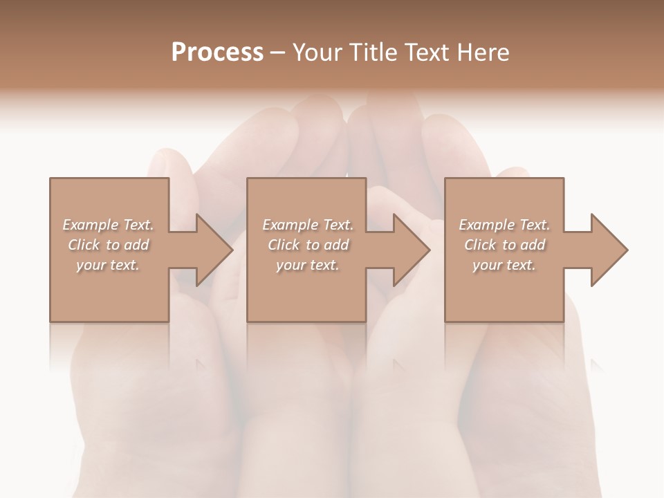 Connection Hand Support PowerPoint Template